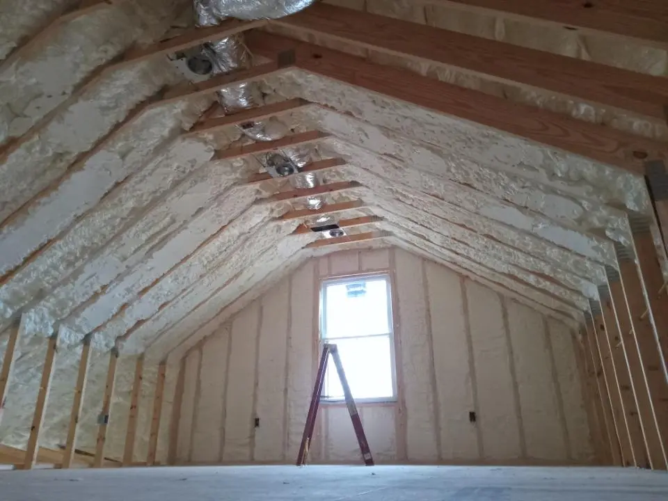 Spray foam roofing application for Crawl Space Insulation project in Buena Vista